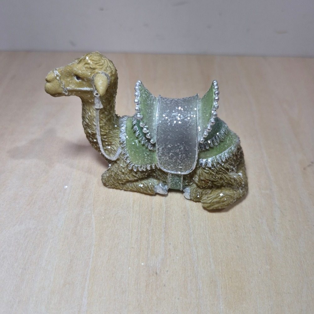 Thomas Kinkade Hawthorne Village Christmas Tree Nativity Camel‎ Figurine A6593